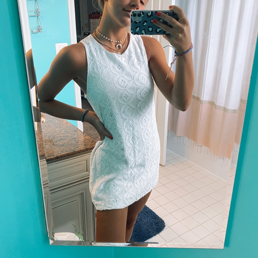 One Clothing White ditsy Dress✨